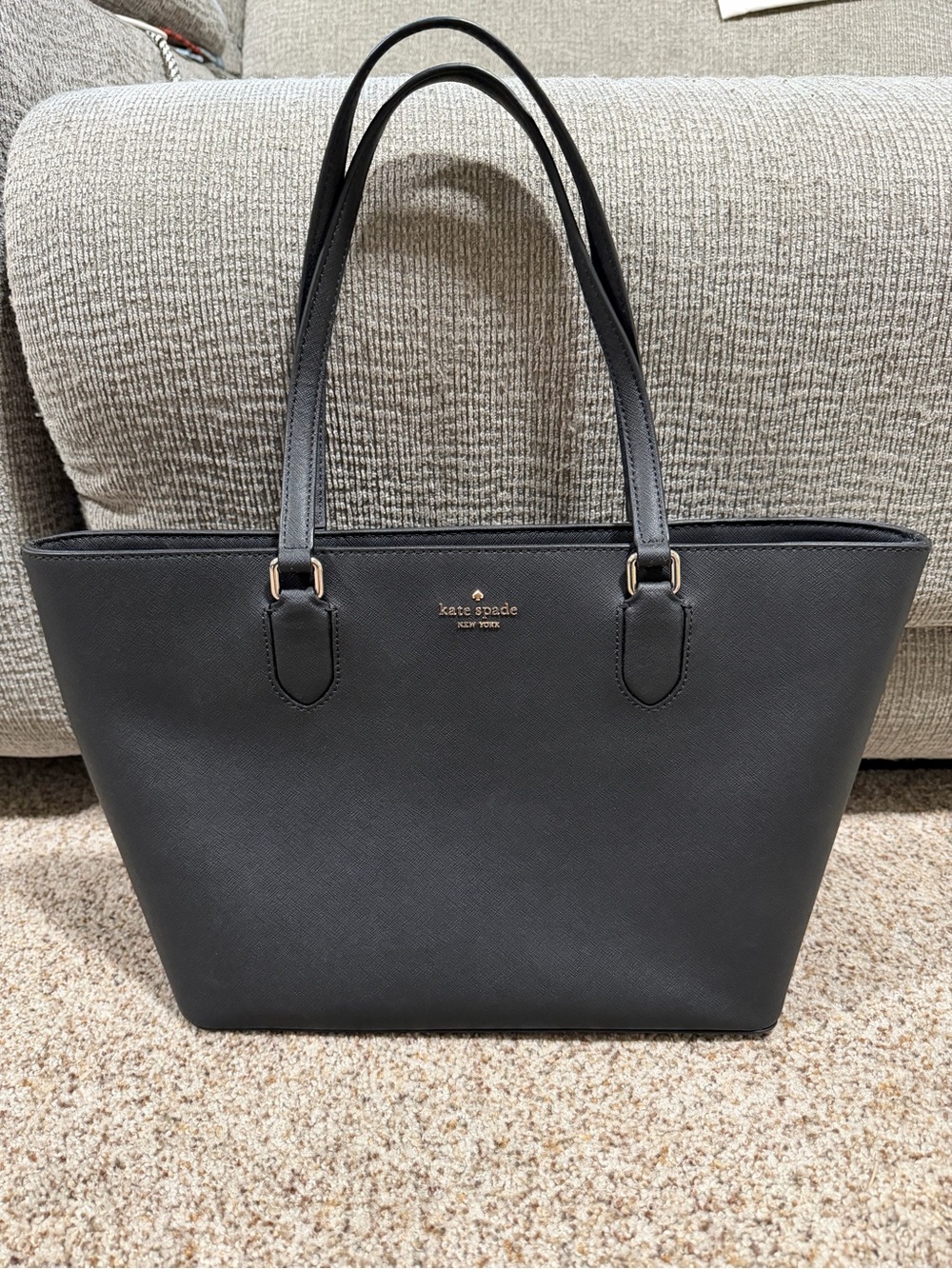 Kate Spade Tote Laurel Way Medium Dally Black Saffiano Leather - Picture 3 of 16